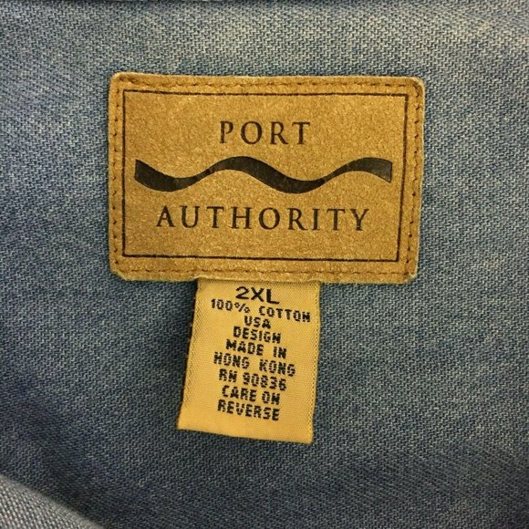 Westminster College Griffins Mens Denim Shirt 2XL Utah Embroidered Port Authorit - Picture 6 of 12